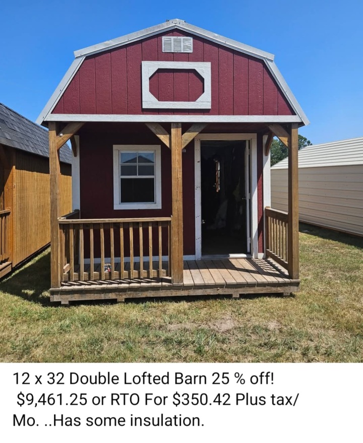 Lofted Barn Cabin - 12x32