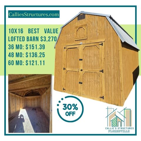 Best Value Wood (Lofted Barn) - 10x16