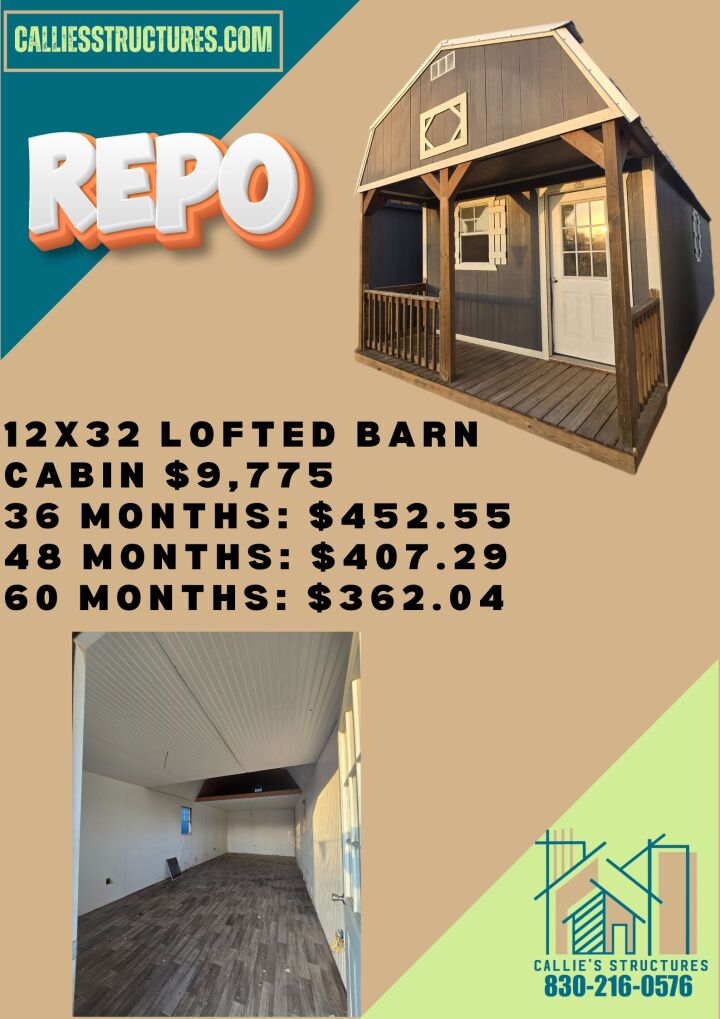 Lofted Barn Cabin - 12x32