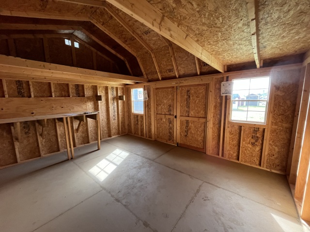 Side Lofted Barn - 12x16