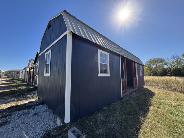 Side Lofted Barn Cabin - 12x34
