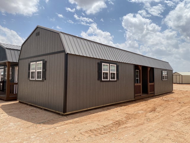 Side Lofted Barn Cabin - 16x50