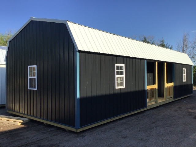 Side Lofted Barn Cabin - 16x40