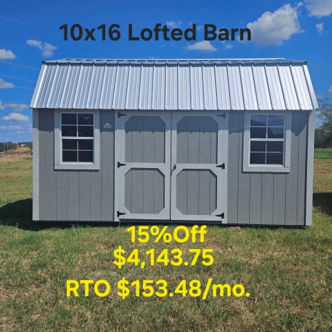 Best Value Wood (Side Lofted Barn) - 10x16