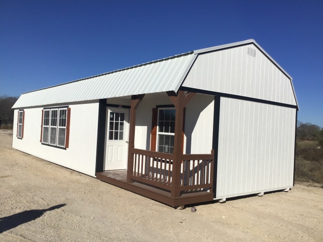 Side Lofted Barn Cabin - 16x50