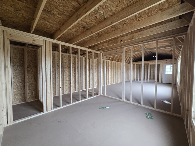 Side Lofted Barn Cabin - 16x50