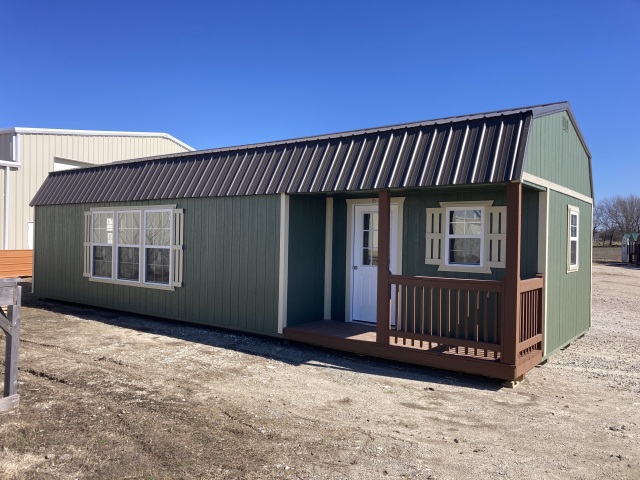 Side Lofted Barn Cabin - 16x40