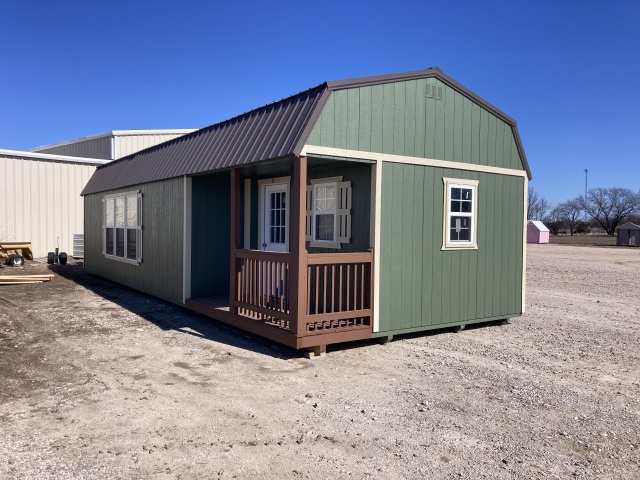 Side Lofted Barn Cabin - 16x40